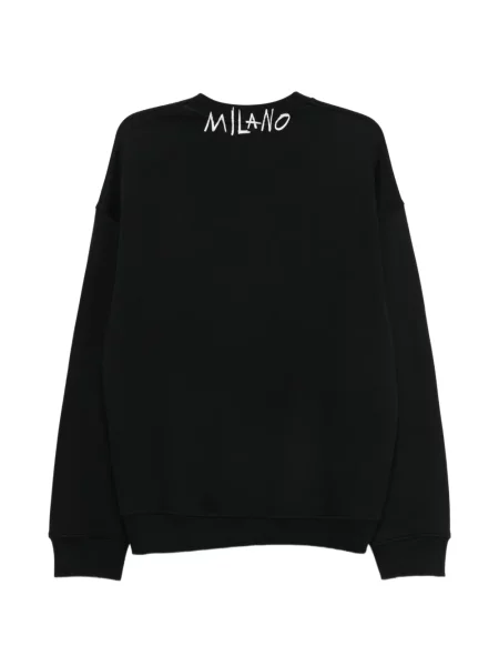 Pulover Just Cavalli cu imagine negru