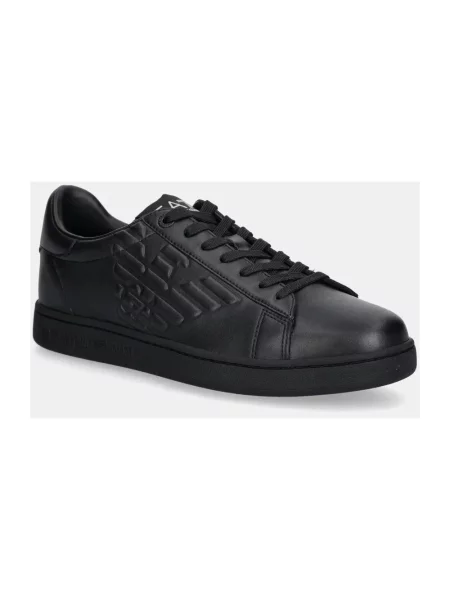 Emporio Armani sneakersy skórzane czarny