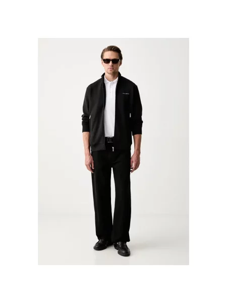 Bluza rozpinana Karl Lagerfeld z logo czarna