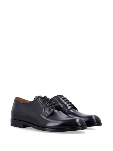 Pantofi derby Green George din piele negru