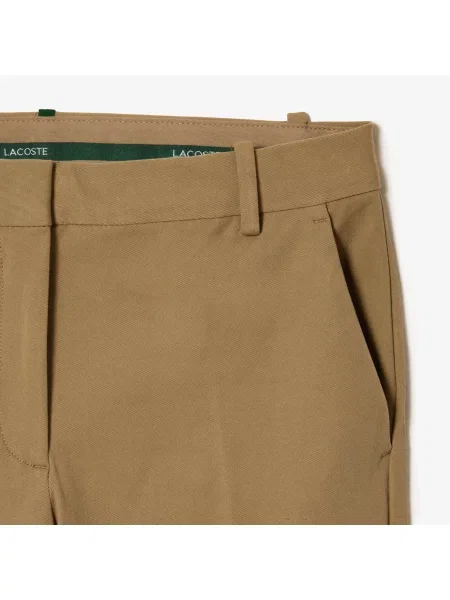 Lacoste Spodnie Chino Z Bawełny Ze Stretchem Slim Fit czerwone