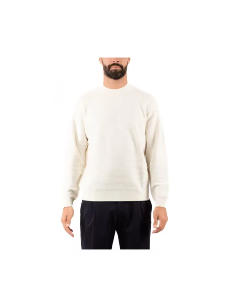 Sweter Emporio Armani wełniany biały