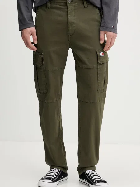 Tommy Jeans Hlače zelena