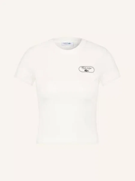 Lacoste Funkční Tričko bílá