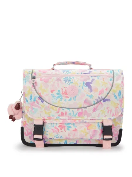 KIPLING Ruksak Preppy svijetloplava / žuta / tamno ljubičasta bijela