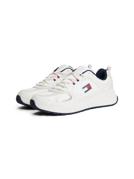Sneakers Tommy Jeans Tjm Runner Écru alb