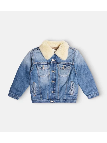 Džinsinė striukė Mm6 Maison Margiela mėlyna