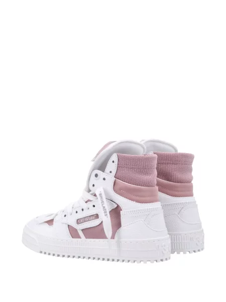 Iš natūralios odos sportbačiai Off-white balta