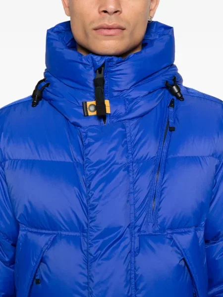 Geacă cu puf Parajumpers cu glugă albastru