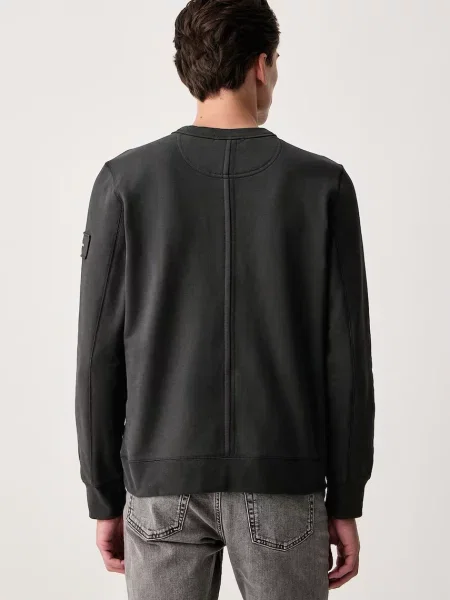 Calvin Klein Jeans bluza z bawełną czarna