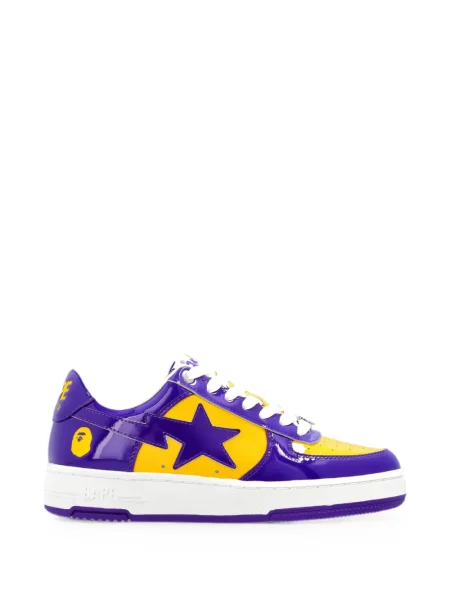 Sneakerși A Bathing Ape® din piele de lac violet