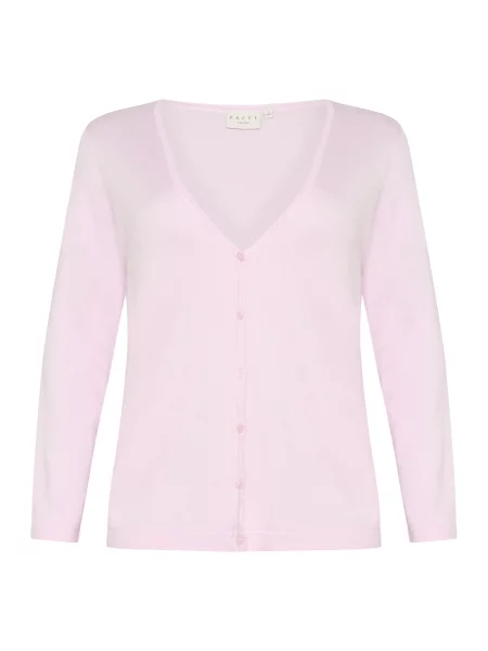 KAFFE CURVE Geacă tricotată Farsia mov pastel