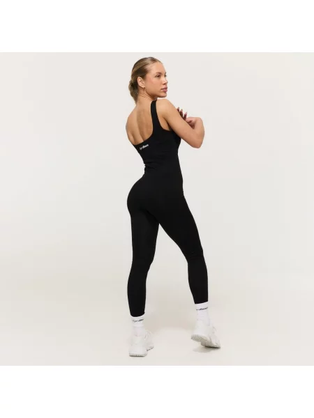 Kombinezon joga slim bez rękawów GymBabe czarny