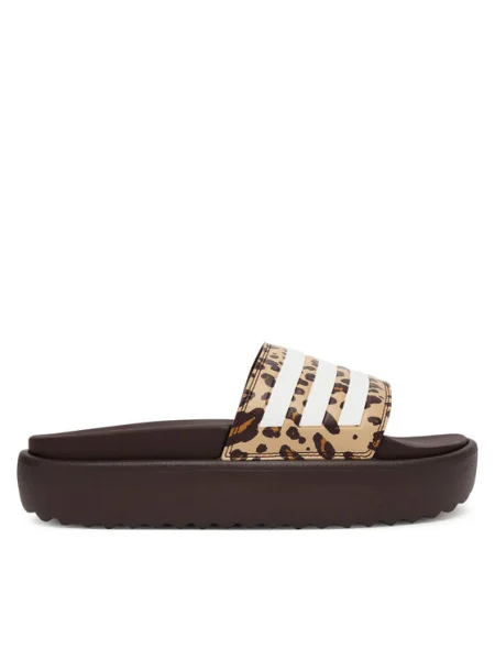 ADIDAS PERFORMANCE Papucs Adilette cappuccinobarna / sötét / fehér barna