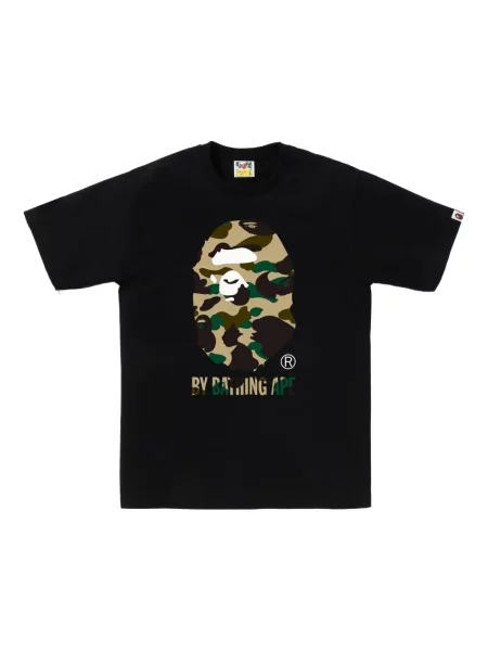 Tricou A Bathing Ape® cu imagine cu model camuflaj negru