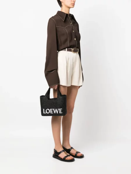 Shopper rankinė Loewe juoda
