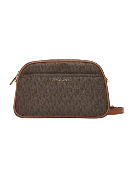 Torebka crossbody Michael Kors z autografem brązowa