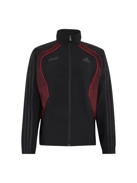 ADIDAS ORIGINALS Geacă de primăvară-toamnă Coca Cola Teamgeist gri închis / roșu negru