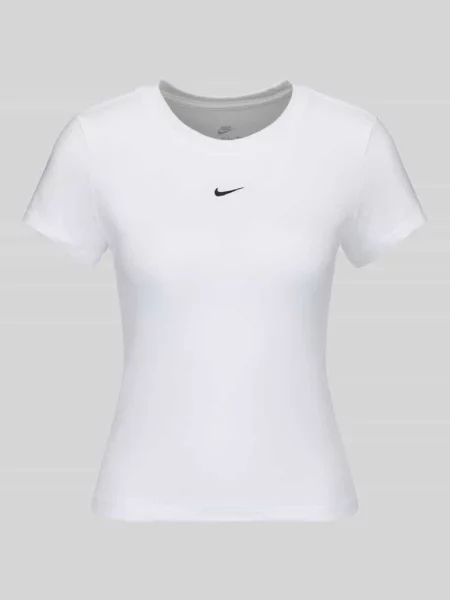 T-shirt z małym detalem z logo Nike biała