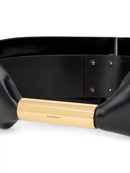 Curea Givenchy cu funde din piele negru