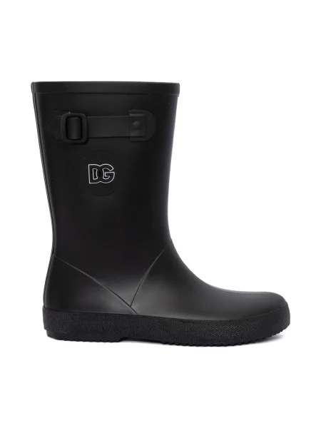 Dětské kotníkové boty Dolce & Gabbana černé
