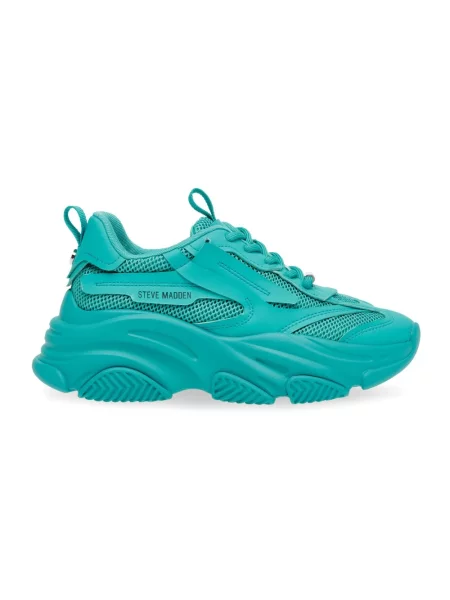 Sneakersy Steve Madden sznurowane zielone