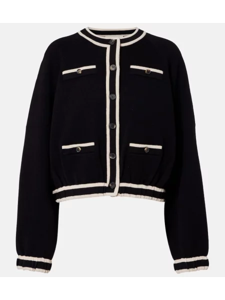 Geacă Tory Burch de lână negru