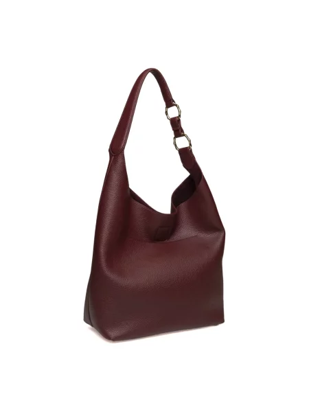 Torebka hobo Ermanno Scervino skórzana czerwona