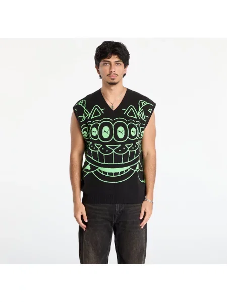 Pleten telovnik Puma črna