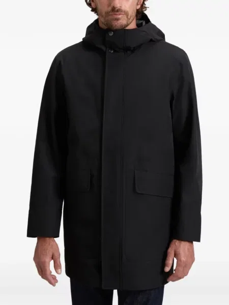 Geacă parka Woolrich cu glugă negru
