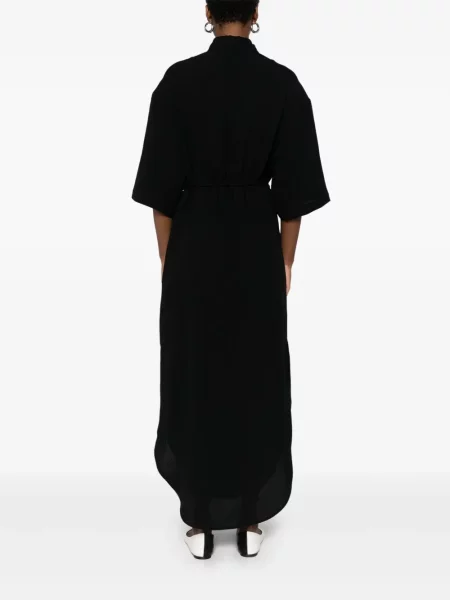 Rochie tip cămașă Nanushka de costum negru