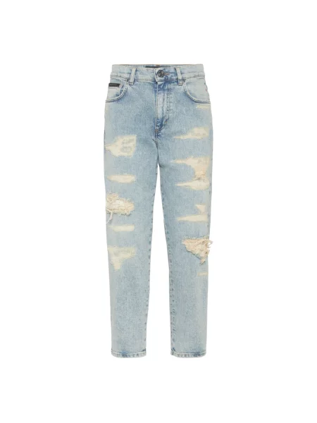 Jeansy Philipp Plein niebieskie