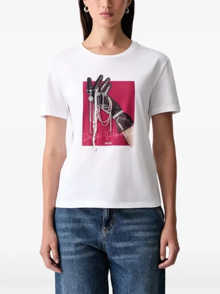 Tricou Liu Jo cu imagine alb
