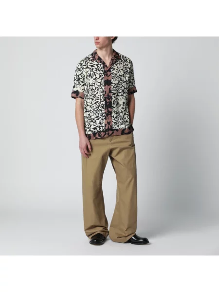 Krótka koszula z krótkim rękawem Dries Van Noten z krótkim rękawem
