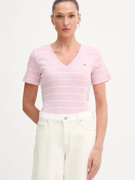 Tommy Hilfiger tričko růžové