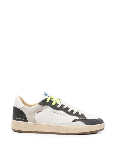 Sneakerși Crime London din piele alb