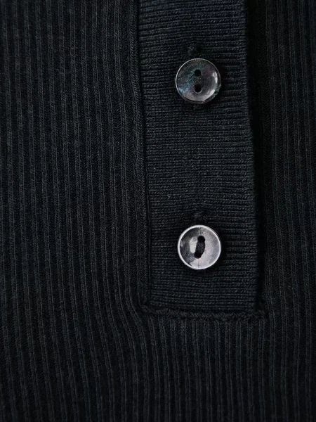 Levi's блуза с дълги ръкави дамска с модал RORY LS черно