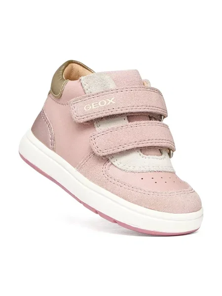 Geox BIGLIA sneakers pentru copii din piele roz