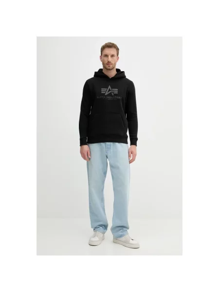 Bluza Alpha Industries Basic Carbon Hoody black czarna