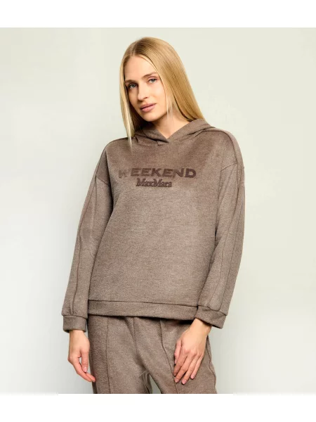 Weekend MaxMara Kötött pulóver Wkdvetrino | Relaxed fit gyapjú hozzáadásával barna
