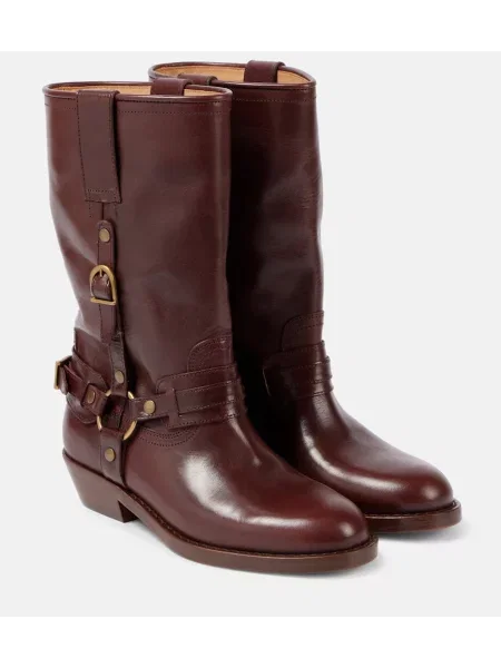 Cizme scurte Isabel Marant din piele maro