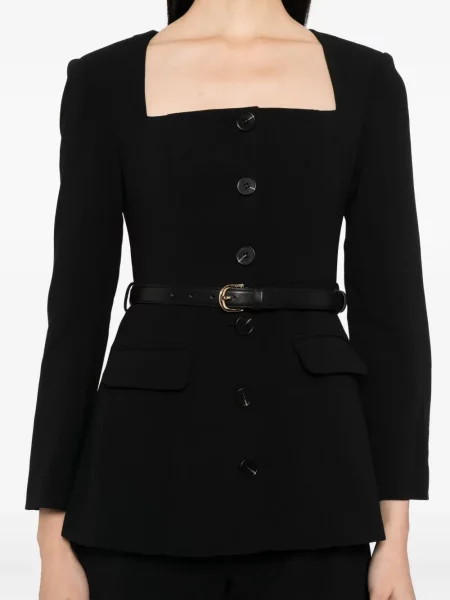 Salopetă Self-portrait din crep negru