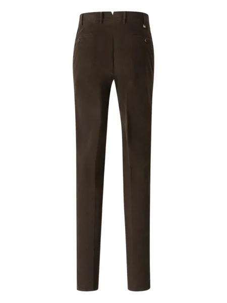 Pantaloni Pt Torino de catifea cord maro