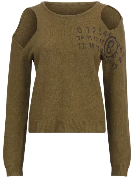 Pulover Mm6 Maison Margiela cu imagine verde