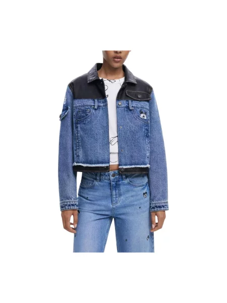 Kurtka jeansowa Desigual czarna