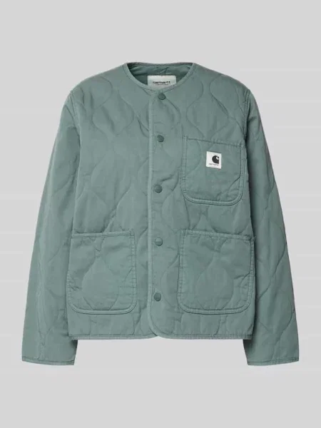 Kurtka pikowana z detalem z logo model ‘Kylan’ Carhartt Work In Progress zielona