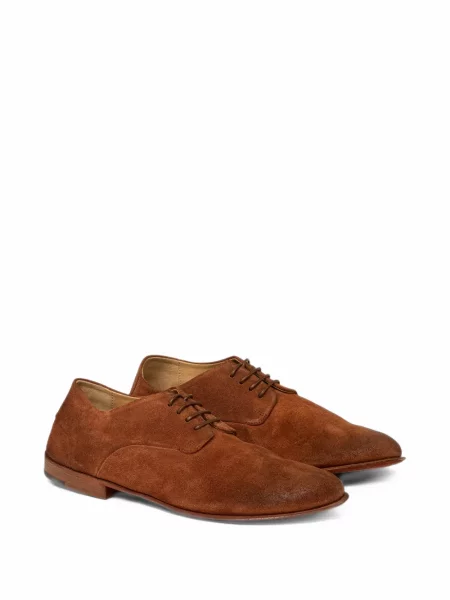 Pantofi derby Marsell din piele de căprioară maro
