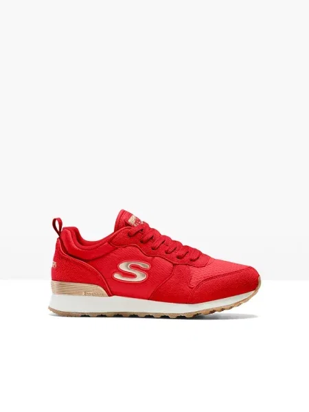 Sneakersy Skechers z pianką memory czerwone
