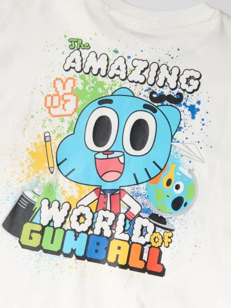 Reserved Футболка The Amazing World of Gumball кремовий 