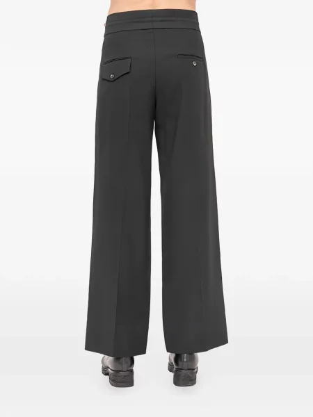 Pantaloni Setchu plisate negru